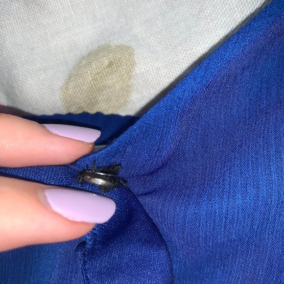 Blue Rain Romper (Francesca's) Blue - Picture 3 of 5